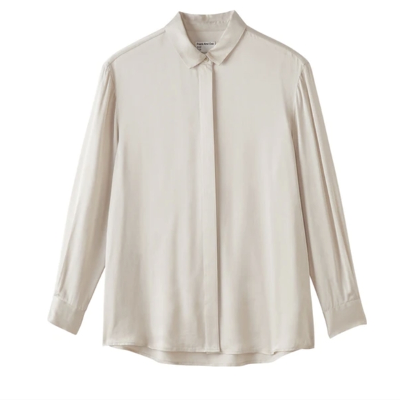 Frank and Oak The satin Blouse  size M NWT - Picture 1 of 5